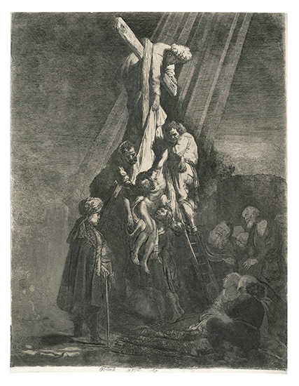 Appraisal: REMBRANDT VAN RIJN The Descent from the Cross Second Plate