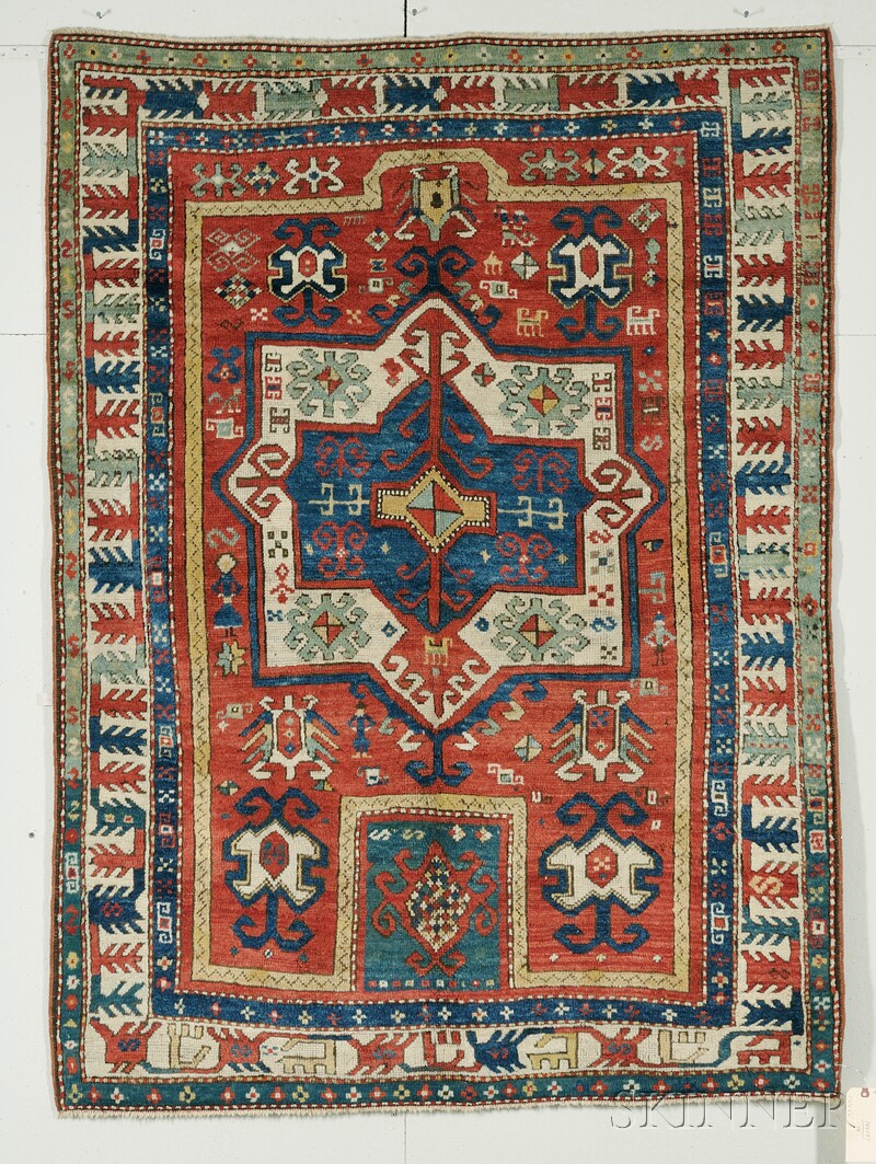 Appraisal: Fachralo Kazak Prayer Rug Southwest Caucasus last quarter th century