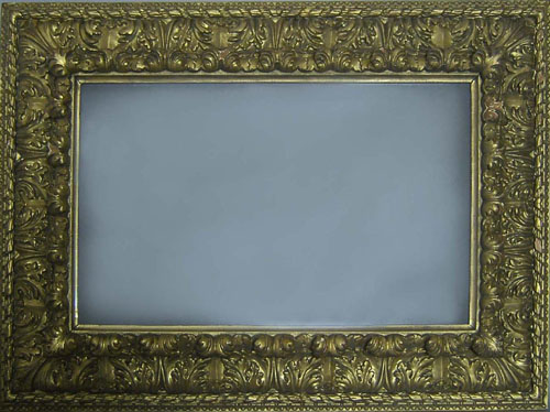 Appraisal: Elaborate giltwood frame th c x