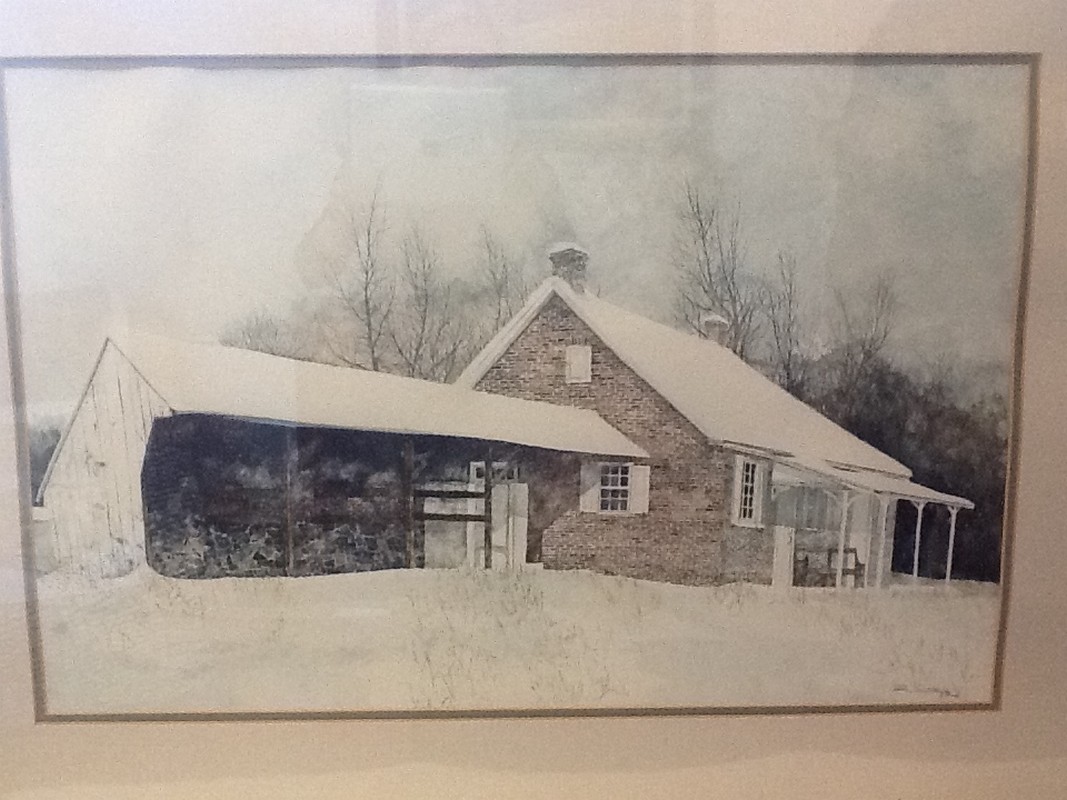 Appraisal: Peter Sculthorpe American b w c Center Meeting House in