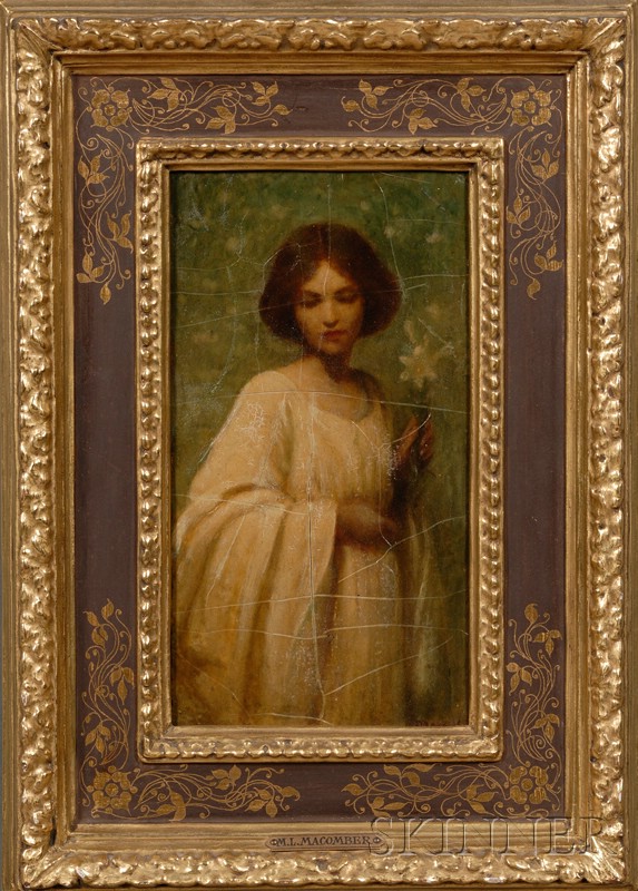 Appraisal: Mary Lizzy Macomber American - Young Woman in a White