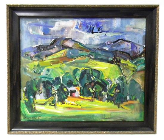 Appraisal: Marion Huse American - Southern Vermont oil on canvas signed