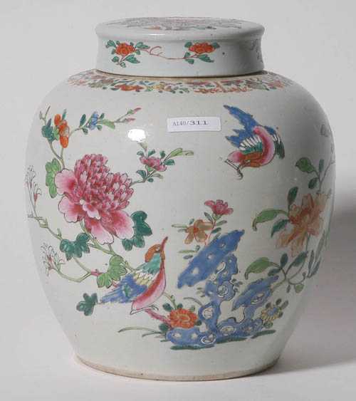 Appraisal: GINGER POT China th century H cm In the colour