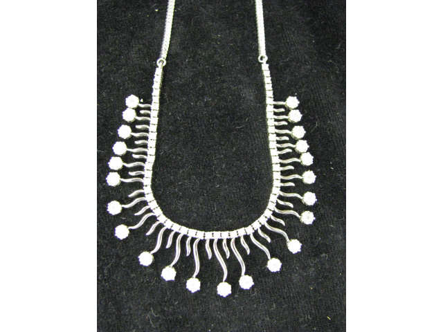 Appraisal: Diamond Necklace carats in k white gold with appraisal of