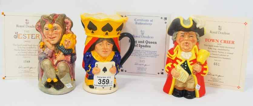 Appraisal: Royal Doulton Toby Jugs King and Queen of Spades D