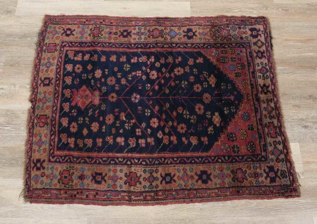 Appraisal: Persian tree of life prayer rug Early th Century Tree