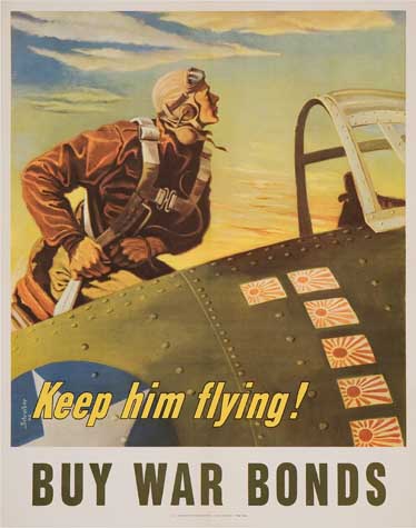 Appraisal: GEORGES SCHREIBER - KEEP HIM FLYING BUY WAR BONDS x