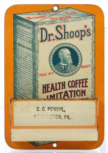 Appraisal: Dr Shoop s Health Coffee Match Holder Description Beautiful image