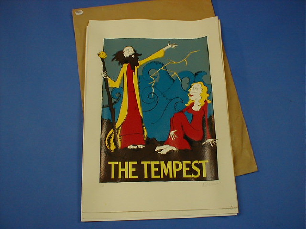 Appraisal: After R Geeson Limited edition prints depicting The Tempest Hamlet