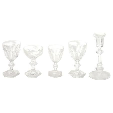 Appraisal: Set of Baccarat Glass Stemware Together with Two Similar Glass