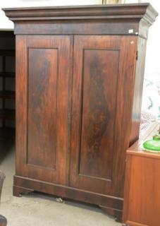 Appraisal: Large Empire mahogany armoire ht wd Large Empire mahogany armoire