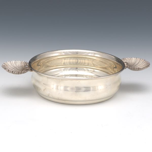 Appraisal: BUCCELLATI STERLING SILVER PORRINGER x x Porringer with double shell