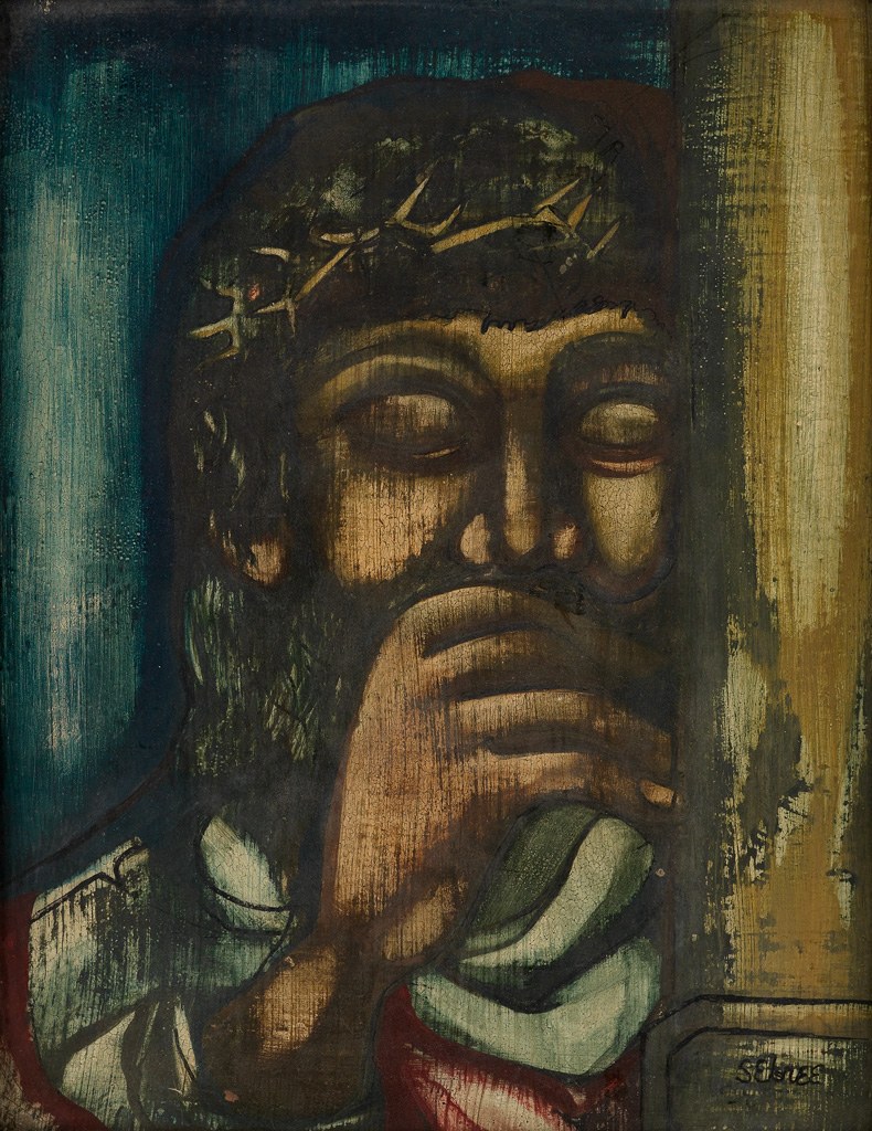 Appraisal: CHARLES SEBREE - Christ with a Crown of Thorns Oil