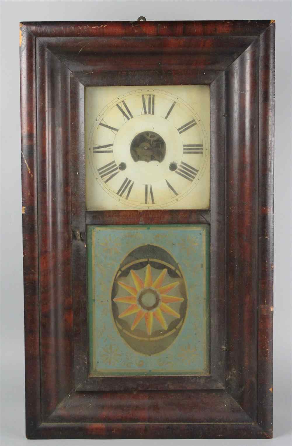 Appraisal: AMERICAN TH CENTURY OGEE MAHOGANY SHELF CLOCK T C ANDREW