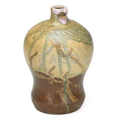 Appraisal: JEAN CARRIES - Rare stoneware vase with drip-glaze France s