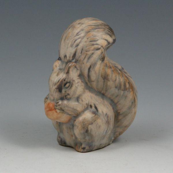 Appraisal: Unusual and rare Weller Muskota squirrel figurine Unmarked Mint tall