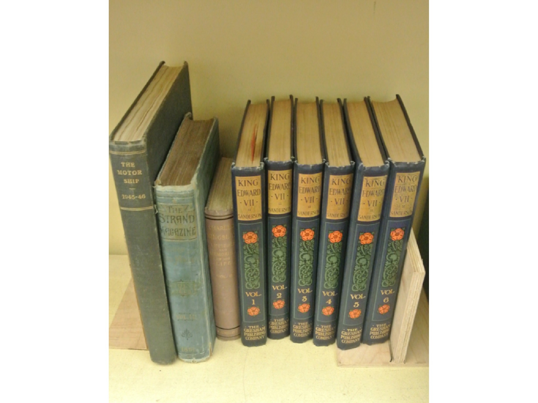 Appraisal: King Edward VII volumes by Edgar Sanderson The Motor Ship