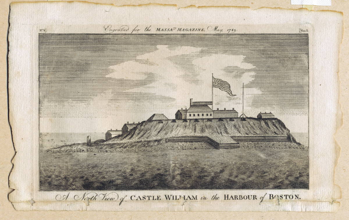 Appraisal: A NORTH VIEW OF CASTLE WILLIAM IN THE HARBOR OF