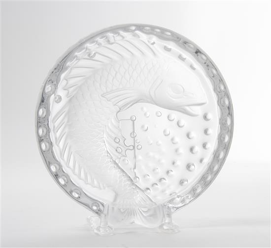 Appraisal: Sale Lot A A Lalique Frosted and Molded Glass Ash