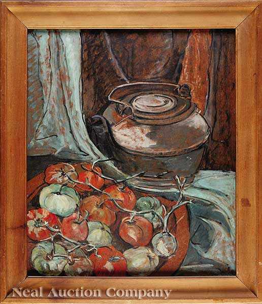 Appraisal: Minnie Robertson Mikell South Carolina - Still Life with Tomatoes