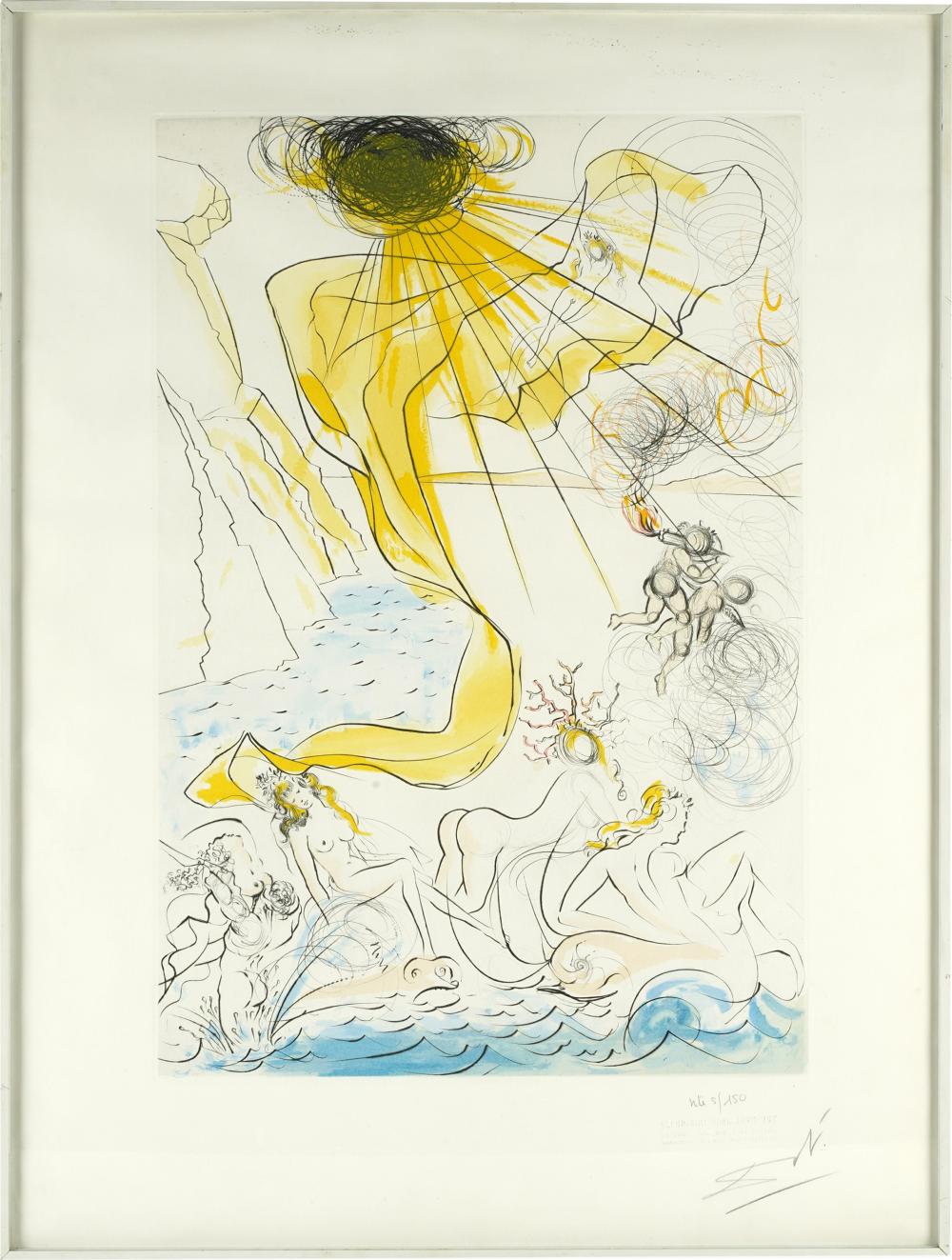 Appraisal: SALVADOR DALI - lithograph in colors signed and numbered lower