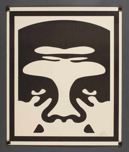 Appraisal: Shepard Fairey American b ''Obey'' offset lithograph signed and dated