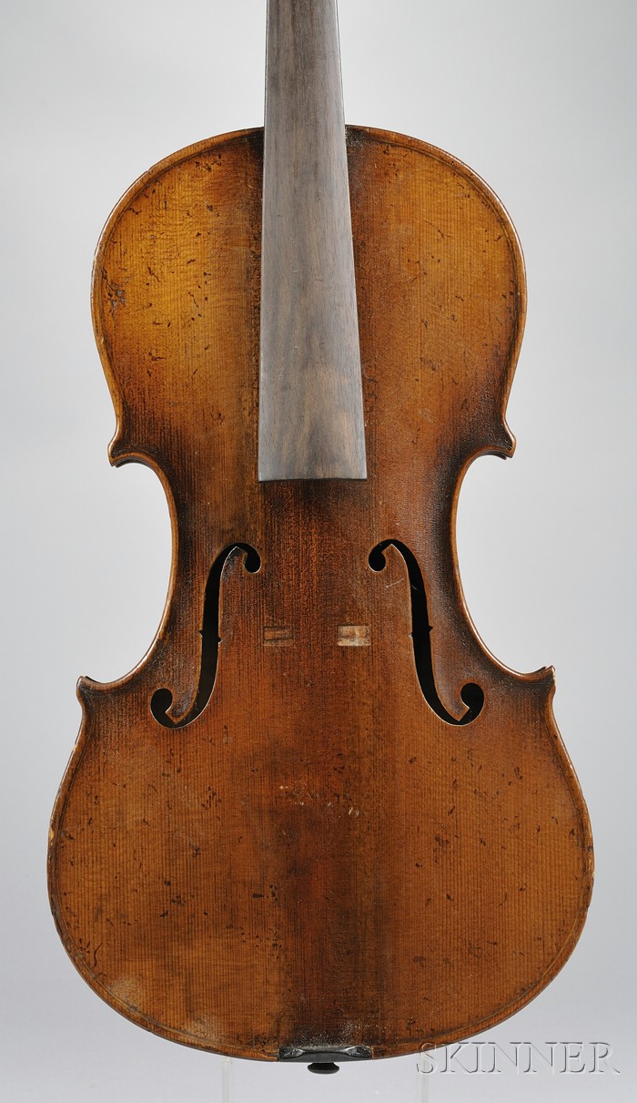 Appraisal: German Violin c unlabeled length of back mm with case