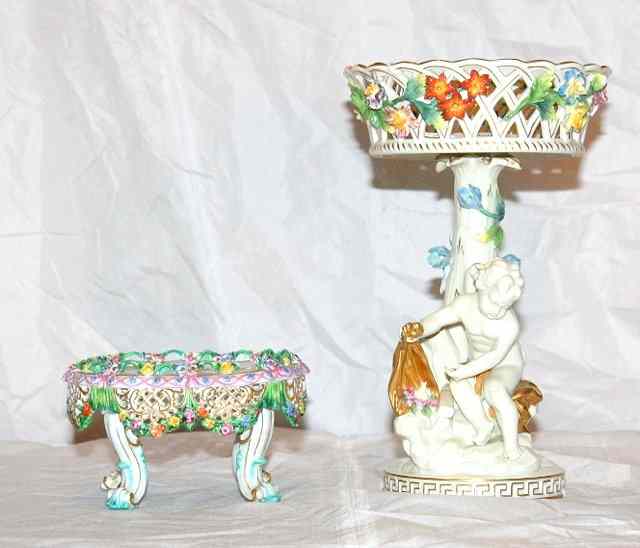 Appraisal: A MEISSEN PORCELAIN STAND in the form of a three