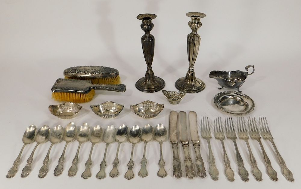 Appraisal: PC Estate Sterling Silver Flatware Group United States th Century