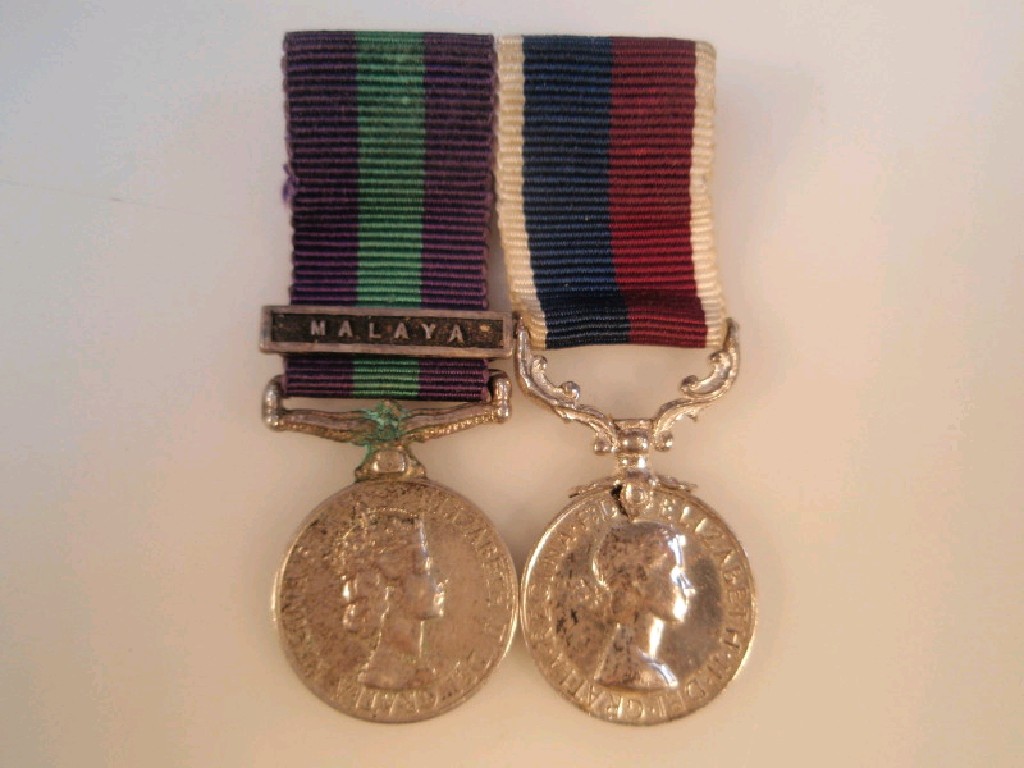 Appraisal: Dress medals one service medal with Malaya bar and RAF