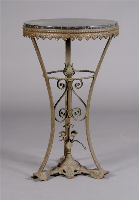 Appraisal: A Renaissance Revival Style Side Table Height x diameter inches