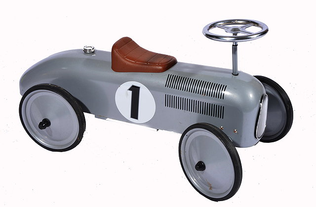 Appraisal: A PAINTED STEEL CHILD'S RIDE ON TOY CAR cm in