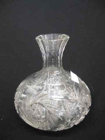 Appraisal: Cut Glass Carafe pinwheel design brilliant period excellent