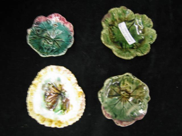 Appraisal: Majolica Butter Pats