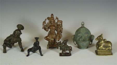 Appraisal: A small th century Indian bronze figure of Umamaheshvara South