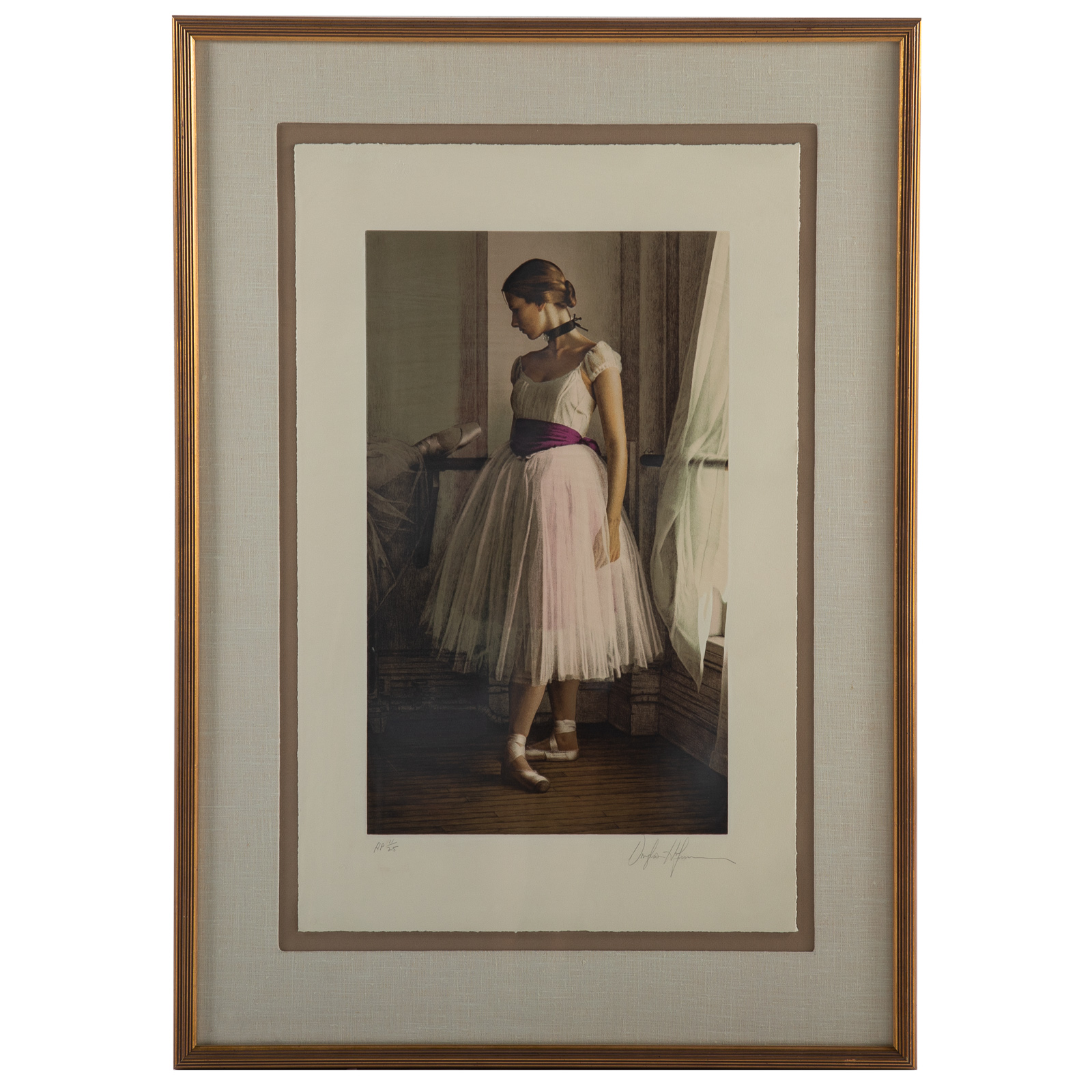 Appraisal: DOUGLAS HOFMANN BALLERINA LITHOGRAPH American b Color lithograph ed AP