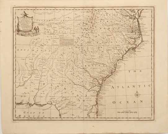 Appraisal: Colonial Map of North Carolina South Carolina and Georgia by