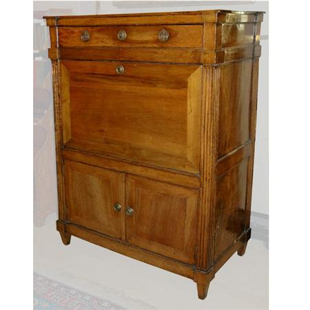 Appraisal: Louis XVI Walnut Secretaire a Abattant Estimate -