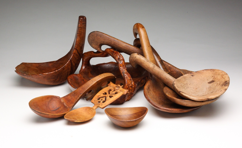 Appraisal: Nineteenth- th century Five American butter paddles including some with