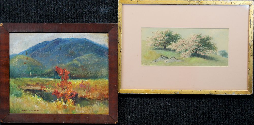 Appraisal: American School Landscapes Signed American School Landscapes Signed One oil