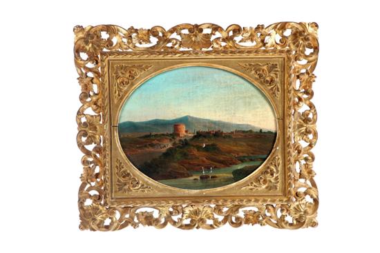 Appraisal: LANDSCAPE AFTER ROBERT HUBERT FRANCE - Oil on canvas unsigned