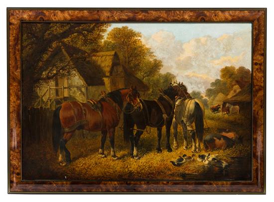 Appraisal: Sale Lot John Herring the Elder British - Bridled Horses