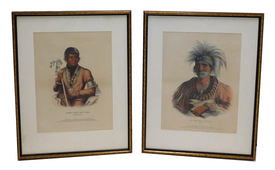 Appraisal: Two Daniel Rice James G Clark th C colored lithographs