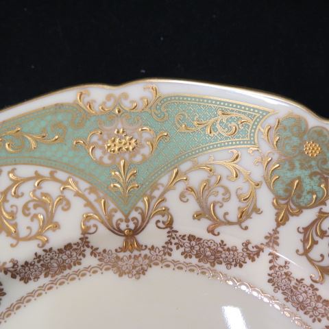 Appraisal: Lenox Fine China Plates for J E Caldwell elaborate goldwork