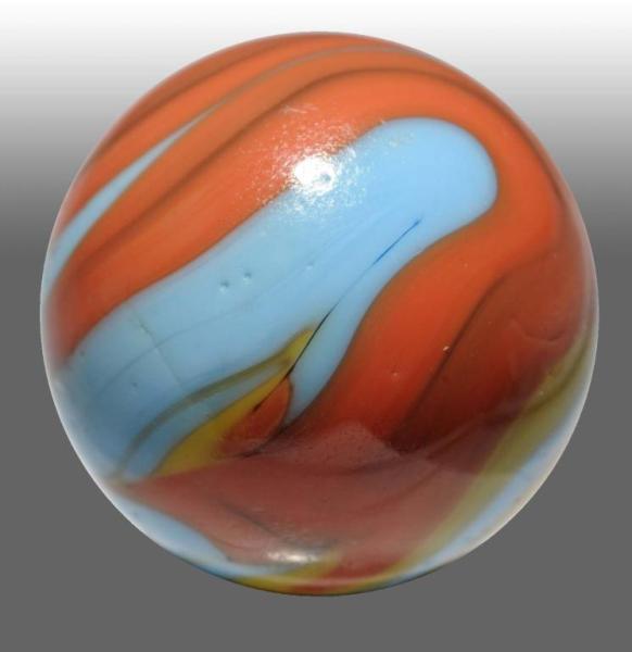 Appraisal: Christensen Agate Flame Marble Description Original surface Baby blue base