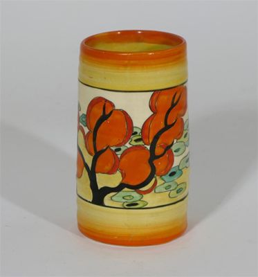 Appraisal: Orange Erin' a Clarice Cliff Bizarre vase painted in colours