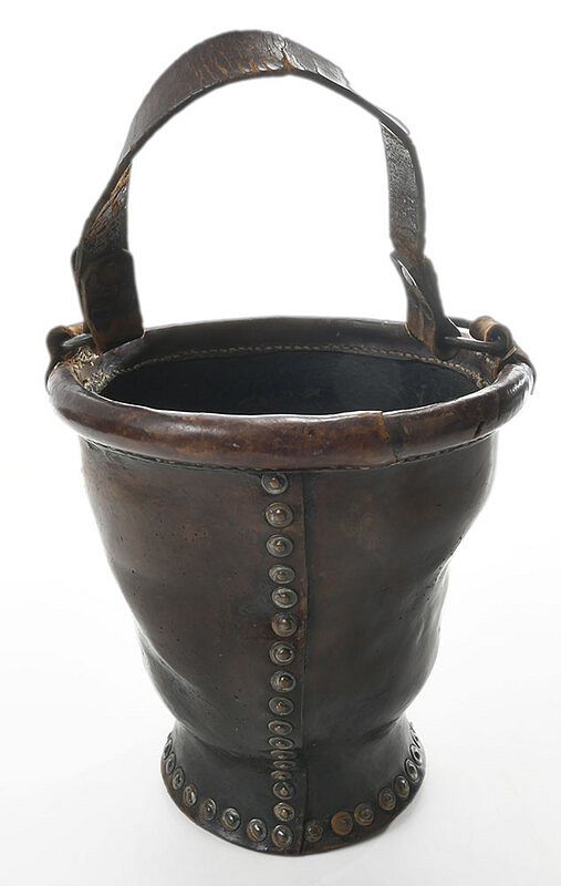 Appraisal: Early Leather Fire Bucket American or British th th century