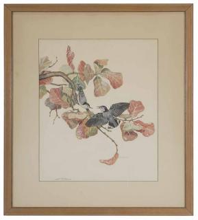 Appraisal: Elizabeth Paxton Oliver North Carolina Georgia - Nuthatch signed lower