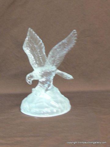 Appraisal: Lead Crystal Eagle Sculpture - Produced in France by Crystal