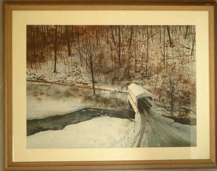 Appraisal: Peter Sculthorpe b PAFA w c Knox's Bridge Valley Forge